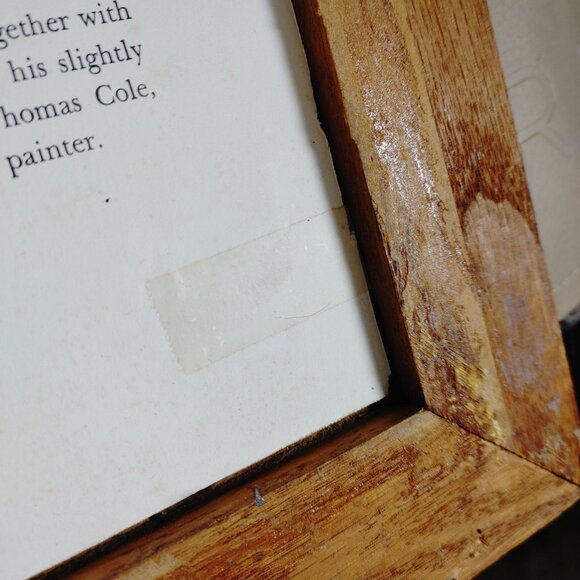 Framed A Young Boy In Straw Hat Wooden Frame 17 by 14 Wall Art Farmhouse Decor - Picture 10 of 16